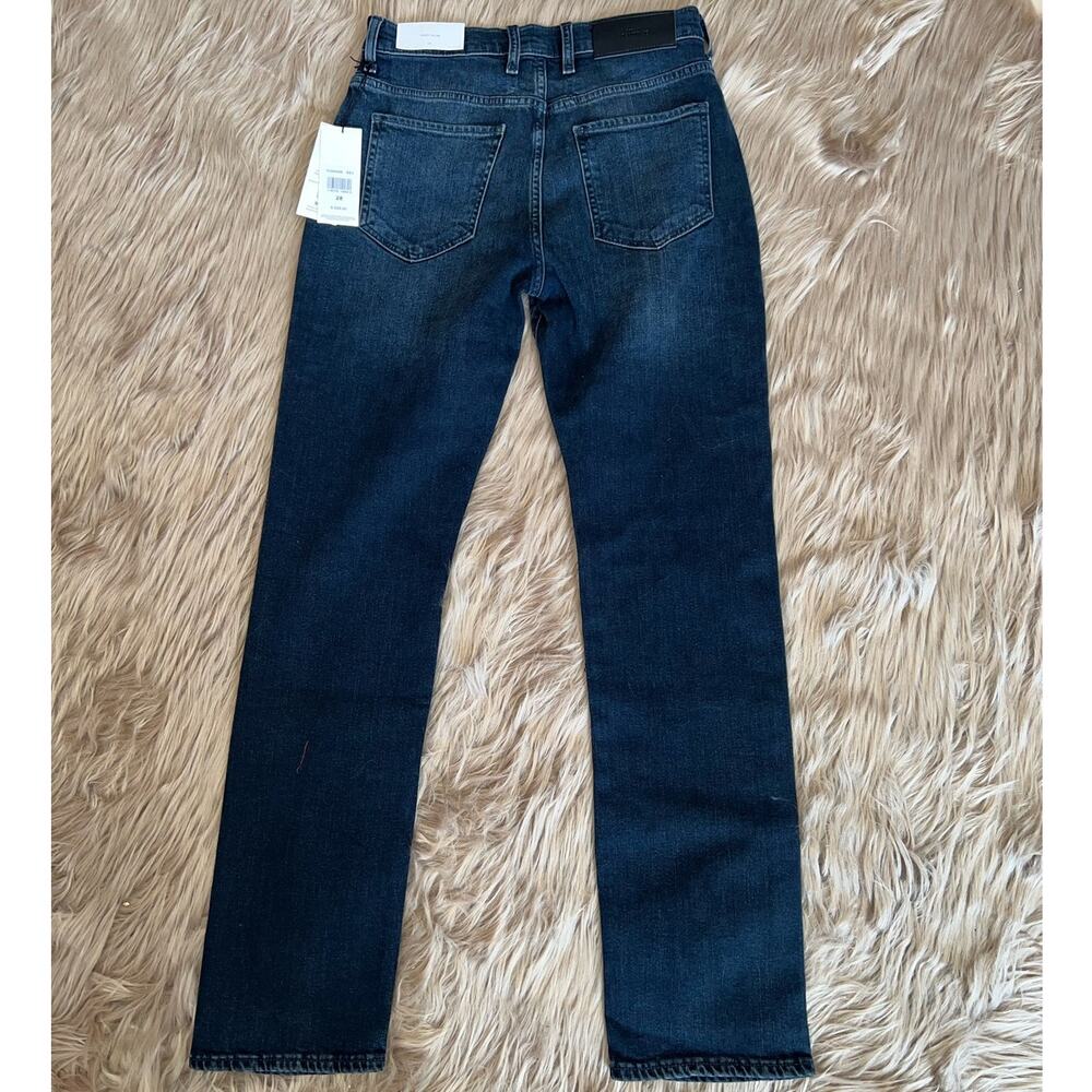 New 7 For All Mankind Womens Easy Slim Distressed Dark Denim Jeans size 28 - Picture 11 of 12
